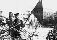 Флаг над освобожденным Харьковом, 1943 г.